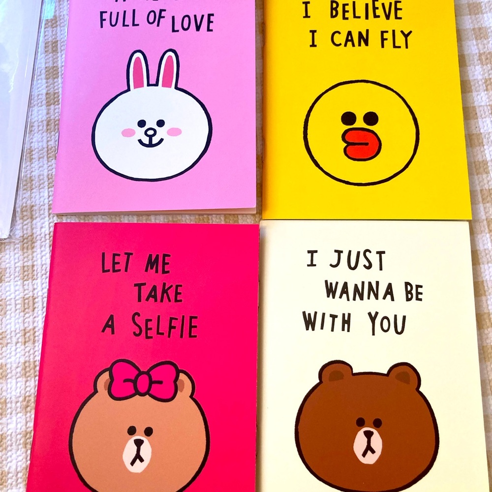 Line Friends brown and friends mini notebook